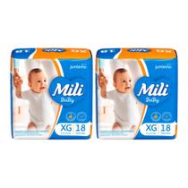 Kit C2 Fralda Jumbinho XG Máxima Absorção - Mili Kit C2 Fralda Jumbinho XG Máxima Absorção - Mili