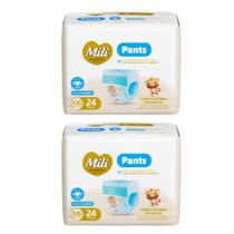 Kit C2 Fralda Pants Premium XXG C24 - Mili Love&Care Kit C2 Fralda Pants Premium XXG C24 - Mili Love&Care