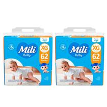 Kit C2 Fralda Ultra Seca Baby Giga XG C62 Mili