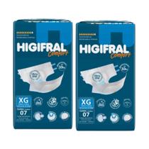 Kit C2 Fraldas Geriátricas Unissex Tam XG - Higifral Kit C2 Fraldas Geriátricas Unissex Tam XG - Higifral