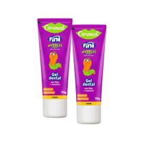 Kit C2 Gel Dental com Flúr Minhocas 70g Fini - Cimed