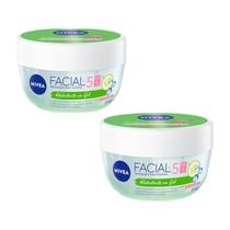 Kit C2 Gel Hidratante 5 em 1 Facial Pele Oleosa 100g Nívea