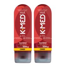 Kit C2 Gel Lubrificante Íntimo Hot K Med 200g Cimed