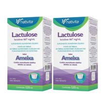 Kit C2 Lactulose 120ml Nativita Sabor Ameixa