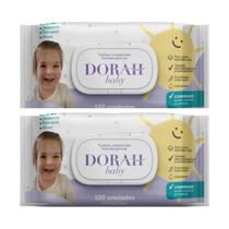 Kit C2 Lenço Umedecido Baby Com 100 Unidades cada - Dorah Kit C2 Lenço Umedecido Baby Com 100 Unidades cada - Dorah