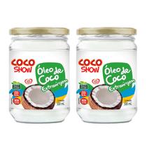 Kit C2 Óleo de Coco Extravirgem 500ml Coco Show