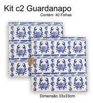 Kit c2 Pc de Guardanapo Papel Decorado Festa Decoupage 33x33cm