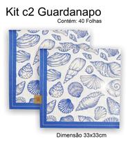 Kit c2 Pc de Guardanapo Papel Decorado Festa Decoupage 33x33cm - Wincy