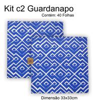 Kit c2 Pc de Guardanapo Papel Decorado Festa Decoupage 33x33cm