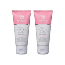Kit C2 Protetor Facial FPS70 Clareador 60g Anasol
