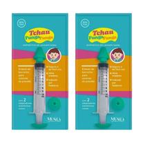 Kit C2 Seringa Para Lavagem Nasal Verde 10ml Munila