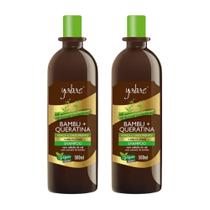 Kit C2 Shampoo Bambu e Queratina Crescimento Yabae