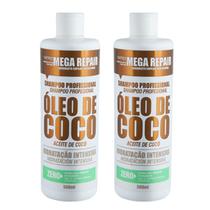 Kit C2 Shampoo Óleo de Coco Cabelos Ressecados 500ml Wever