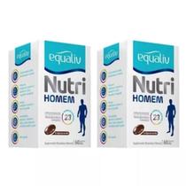 Kit C2 Suplemento Vitamínico Nutri Homem C60 caps Equaliv