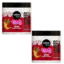 Kit C2 To de Cachos Gel ProFix Rícino 550g Salon Line