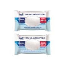 Kit C2 Toahas Antissépticas Proteção Limpeza - Mili Care Kit C2 Toahas Antissépticas Proteção Limpeza - Mili Care