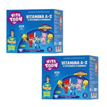 Kit C2 Vitatoon Luccas Neto Vit A-Z C30 Gomas - Maxinutri