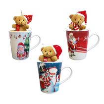 Kit c3 Canecas 3 Enfeite Árvore de Natal Lembrança Natalino Kit c3 Canecas 3 Enfeite Árvore de Natal Lembrança Natalino