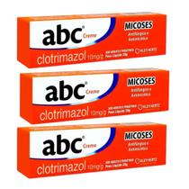 Kit C3 Creme Antifúngico Clotrimazol 10mg ABC Kley Hertz