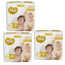 Kit C3 Fralda Jumbo Grandinhos Love & Care XXXG C/18 - Mili Kit C3 Fralda Jumbo Grandinhos Love & Care XXXG C/18 - Mili