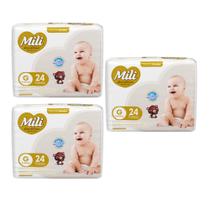 Kit C3 Fralda Love & Care Jumbo G C/24 - Mili Kit C3 Fralda Love & Care Jumbo G C/24 - Mili