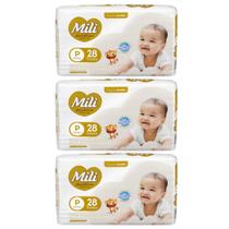 Kit C3 Fralda Love & Care Jumbo P C/28 - Mili Kit C3 Fralda Love & Care Jumbo P C/28 - Mili