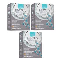 Kit C3 Suplemento Cartiliv Ideal Articulações C60 Equaliv Kit C3 Suplemento Cartiliv Ideal Articulações C60 Equaliv