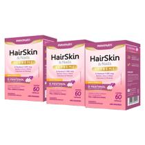 Kit C3 Suplemento HairSkin Fortaleça Cabelos Pele Maxinutri