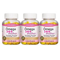 Kit C3 Suplemento Ômega 369 Vitalidade Equilíbrio Maxinutri