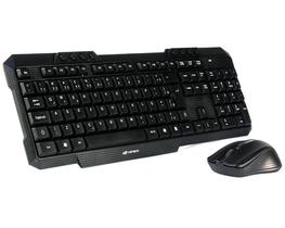 Kit C3 Tech Teclado Mouse Usb Abnt2 Preto Sem Fio K-W10Bk Ho