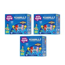 Kit C3 Vitamina A-Z Kids Suplemento em Goma Maxinutri