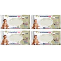 Kit C4 Lenço Umedecido Total Care C50 - Personalidade Baby