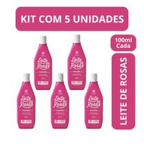Kit c5 loçao corporal leite de rosas tradicional 100ml