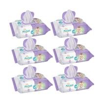Kit C6 Lenço Cuidado Camomila Erva Doce C100 Meu Bebê Soft