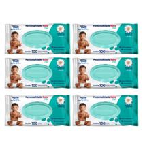 Kit C6 Lenço Umedecido Personalidade C100 - Baby plus