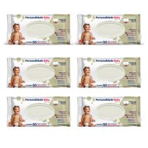 Kit C6 Lenço Umedecido Total Care C50 - Personalidade Baby