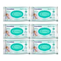 Kit C6 Toalha Umedecida Baby Algodão e Água C50 Eurofral