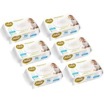 Kit C6 Toalhas Umedecidas Love e Care Premium C96 Mili