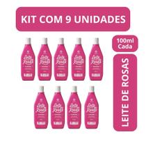 Kit c9 loçao corporal leite de rosas tradicional 100ml Kit c9 loçao corporal leite de rosas tradicional 100ml