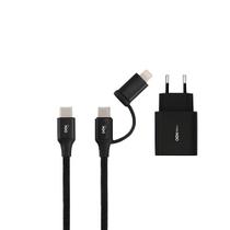 Kit cab 2 em 1 typec/type c+lightning tomada usb+usb-c cg207