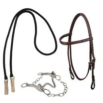 Kit Cabeçada, rédea e freio SV30008 - Marrom