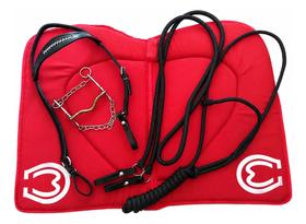 Kit Cabeçada Rédea Freio Cabresto E Manta Kit Cabeçada Rédea Freio Cabresto E Manta