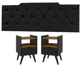 Kit Cabeceira 160 2 Mesa Alice - Jc Martins Kit Cabeceira 160 2 Mesa Alice - Jc Martins