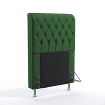 Kit Cabeceira Bellatrix 90 para Cama de Solteiro e Calçadeira Sagitarius Sued Verde Aradecor Kit Cabeceira Bellatrix 90 para Cama de Solteiro e Calçadeira Sagitarius Sued Verde Aradecor