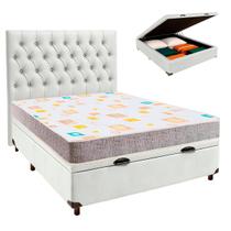 Kit Cabeceira + Cama Box Bau + Colchão Casal D20 D20 Inducol