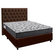 Kit Cabeceira + Cama Box + Colchão Casal D33 Iso100 Ortobom Kit Cabeceira + Cama Box + Colchão Casal D33 Iso100 Ortobom