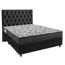 Kit Cabeceira + Cama Box + Colchão Casal D33 Iso100 Ortobom