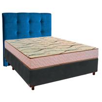 Kit Cabeceira + Cama Box + Colchão Casal D33 Maxsono Paropas