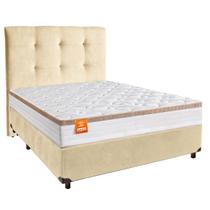 Kit Cabeceira + Cama Box + Colchão Casal Isis Inducol