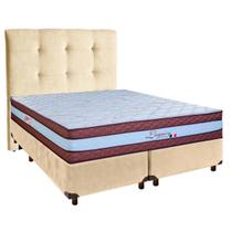 Kit Cabeceira + Cama Box + Colchão Casal Molas Ensacadas Legaccy Paropas Kit Cabeceira + Cama Box + Colchão Casal Molas Ensacadas Legaccy Paropas